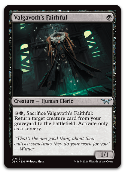 Valgavoth's Faithful (Duskmourn: House of Horror)