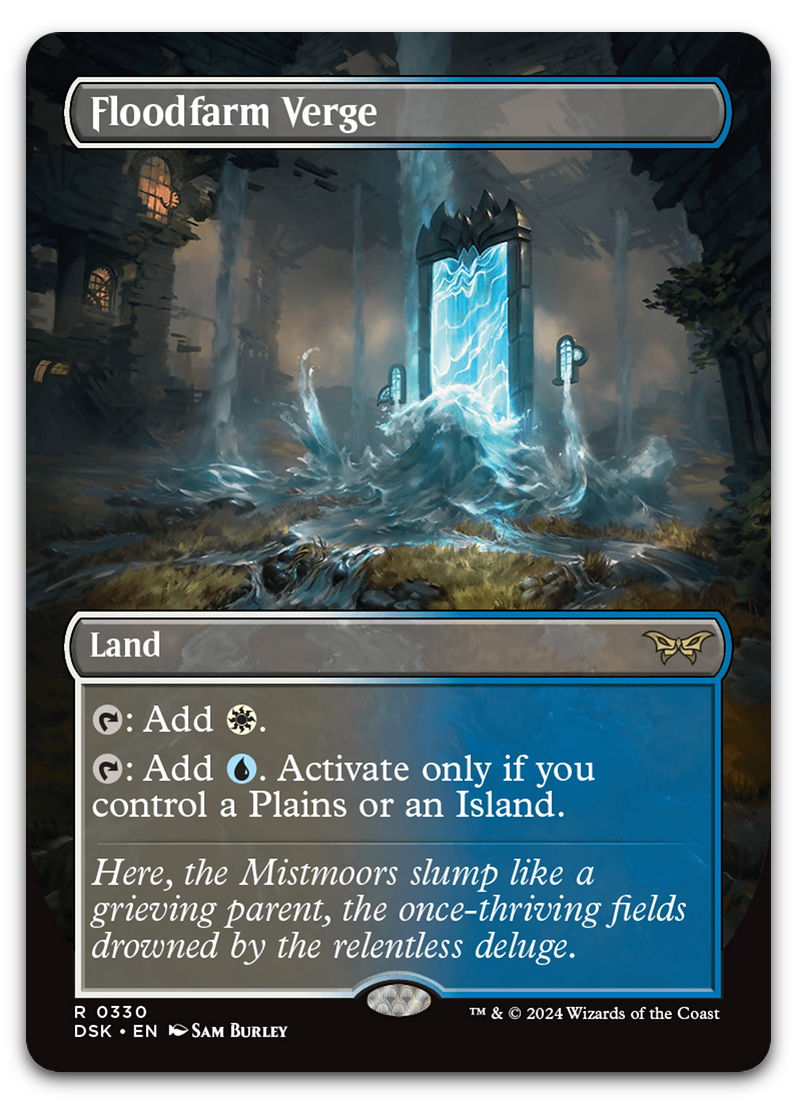 Floodfarm Verge (Borderless) (Duskmourn: House of Horror)