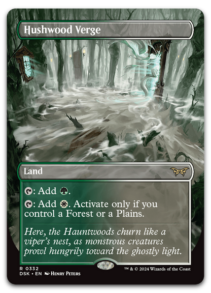 Hushwood Verge (Borderless) (Duskmourn: House of Horror)