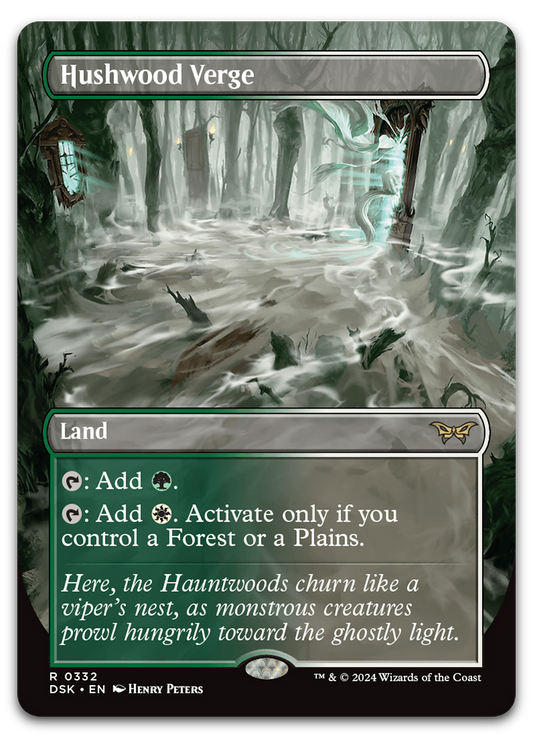 Hushwood Verge (Borderless) (Duskmourn: House of Horror)