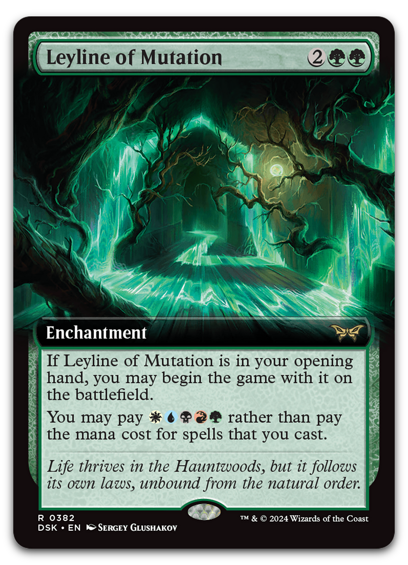 Leyline of Mutation (Extended Art) (Duskmourn: House of Horror)