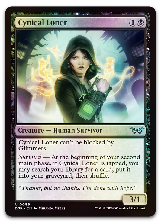 Cynical Loner (Duskmourn: House of Horror)