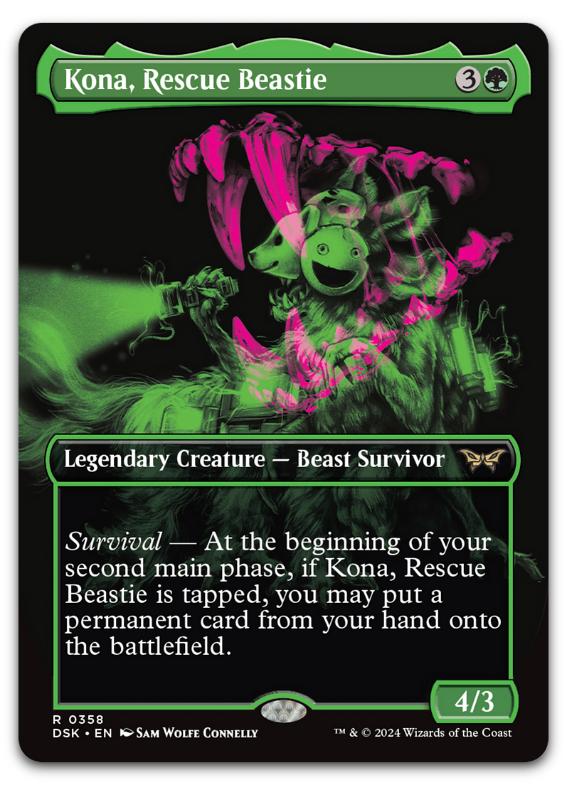 Kona, Rescue Beastie (Showcase) (Duskmourn: House of Horror)