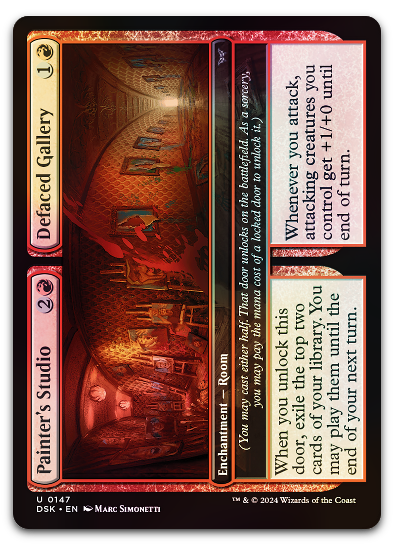 Painter's Studio // Defaced Gallery (Duskmourn: House of Horror)