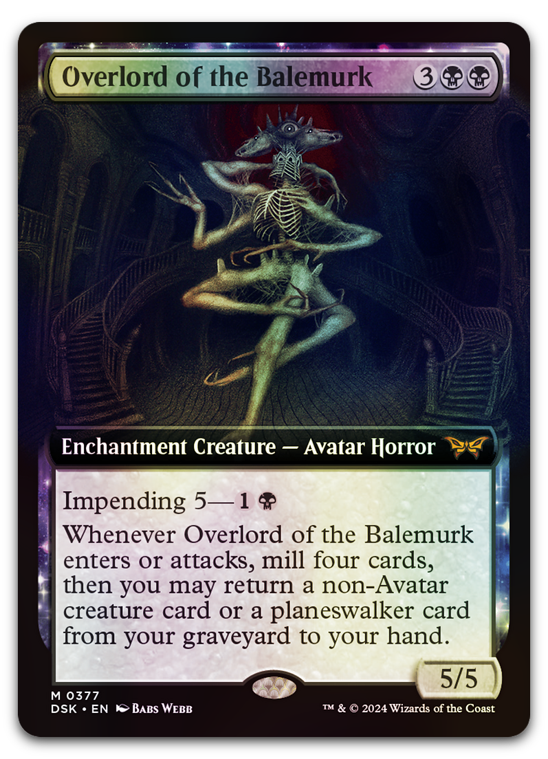 Overlord of the Balemurk (Extended Art) (Duskmourn: House of Horror)