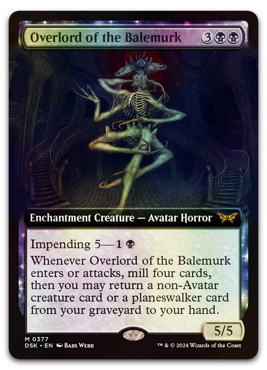 Overlord of the Balemurk (Extended Art) (Duskmourn: House of Horror)