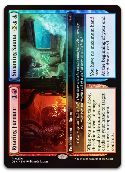 Roaring Furnace // Steaming Sauna (Duskmourn: House of Horror)