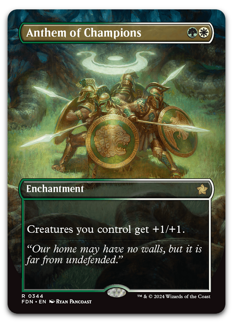 Anthem of Champions (Borderless) (Foundations)