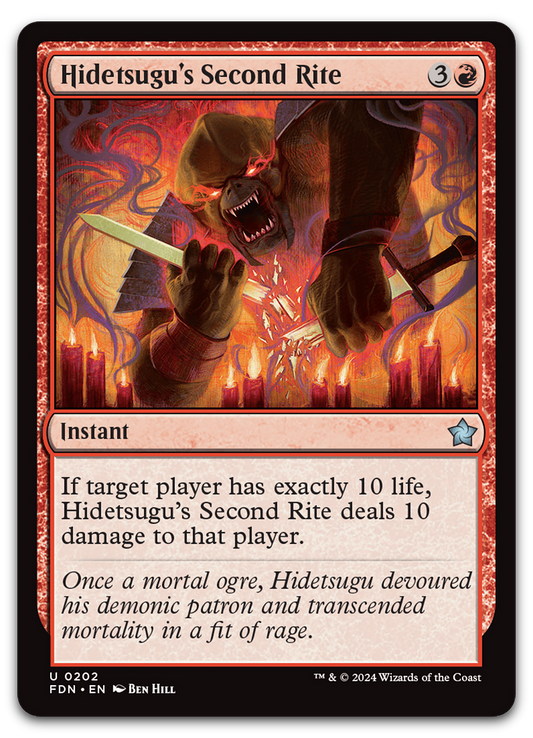 Hidetsugu's Second Rite (Foundations)