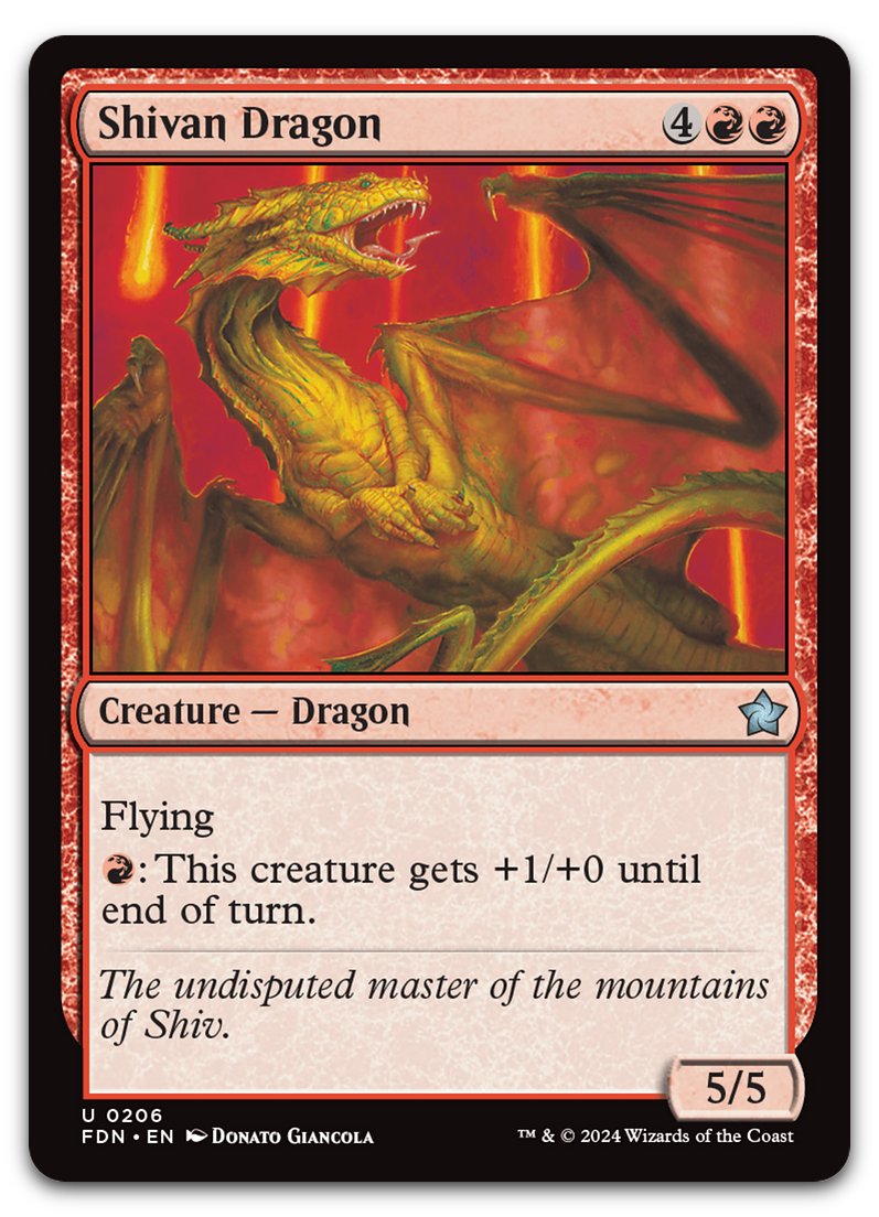 Shivan Dragon (Foundations)