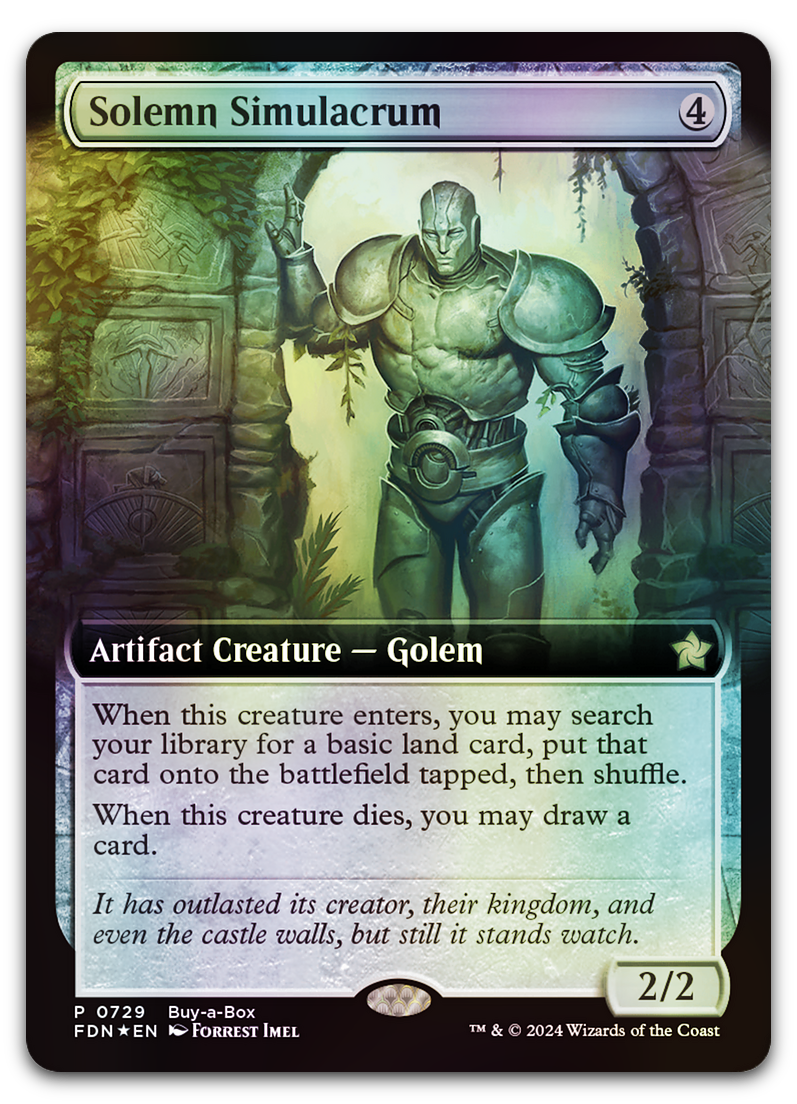 Solemn Simulacrum (Extended Art) (Buy-A-Box Promos)