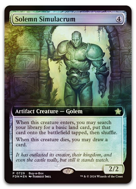 Solemn Simulacrum (Extended Art) (Buy-A-Box Promos)
