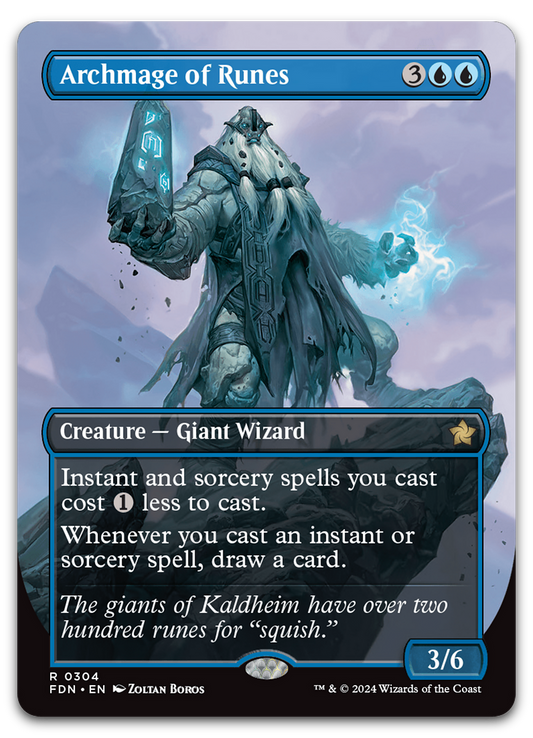 Archmage of Runes (Borderless) (Foundations)