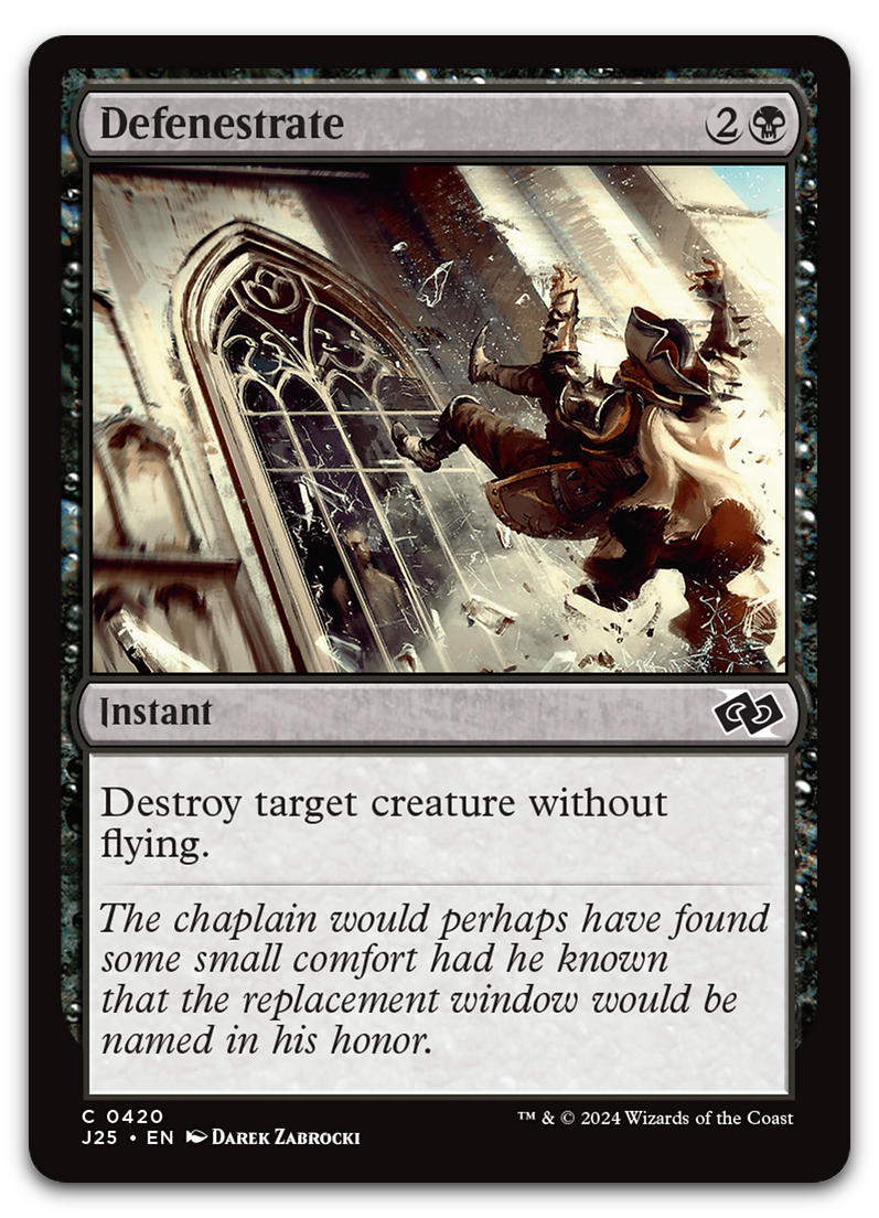 Defenestrate (Foundations Jumpstart)