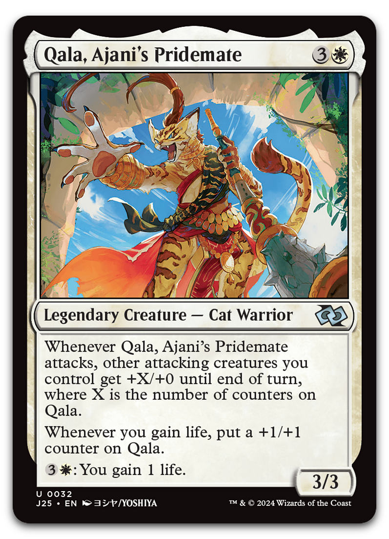 Qala, Ajani's Pridemate (Anime) (Foundations Jumpstart)