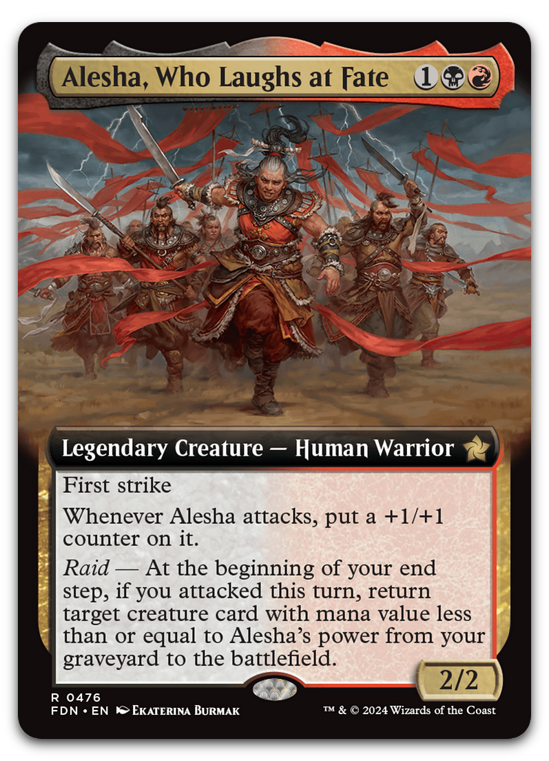 Alesha, Who Laughs at Fate (Extended Art) (Foundations)