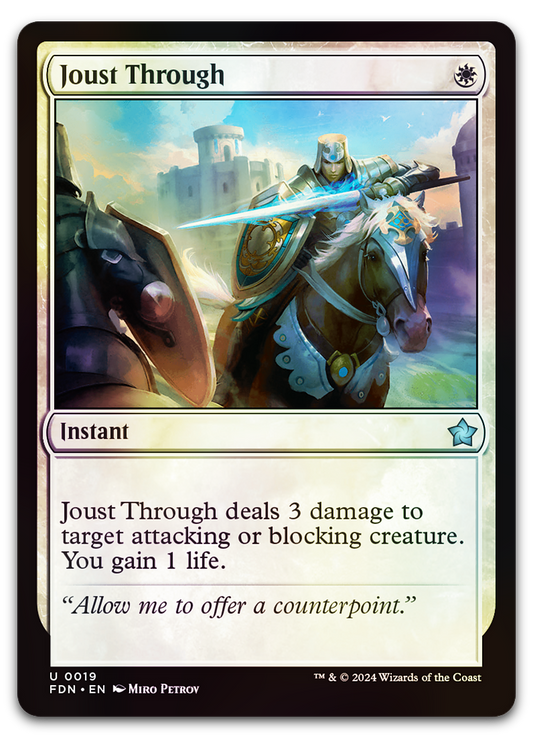 Joust Through (Foundations)