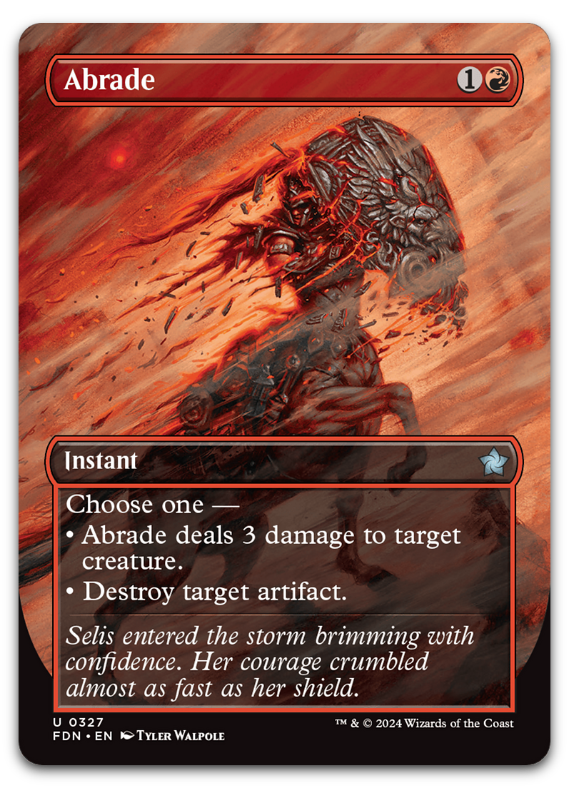 Abrade (Borderless) (Foundations)