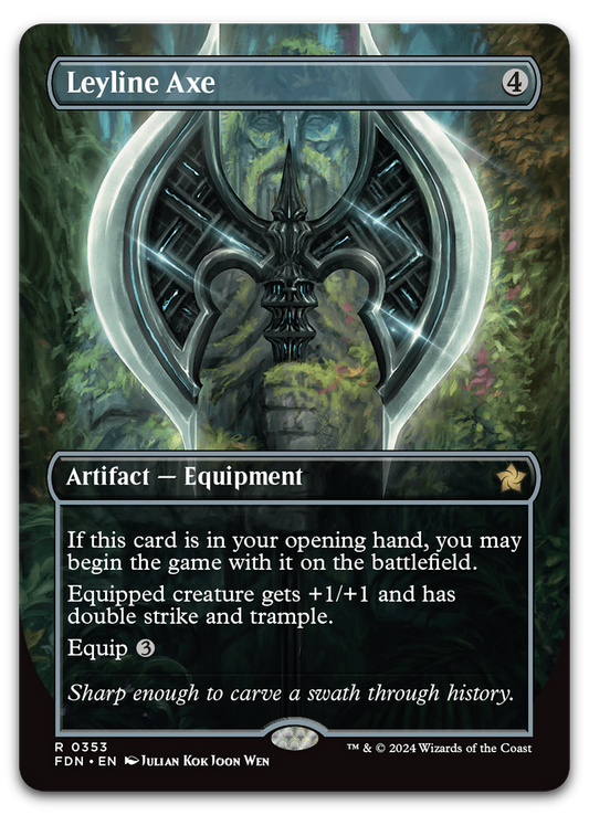 Leyline Axe (Borderless) (Foundations)