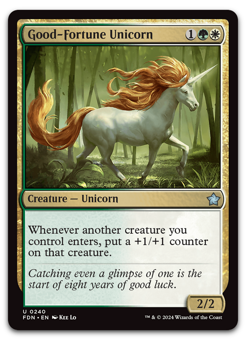 Good-Fortune Unicorn (Foundations)