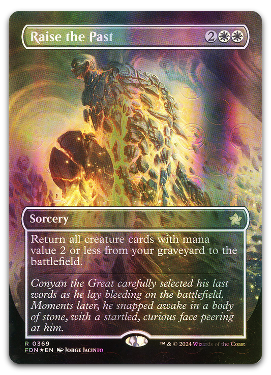 Raise the Past (Borderless) (Mana Foil) (Foundations)
