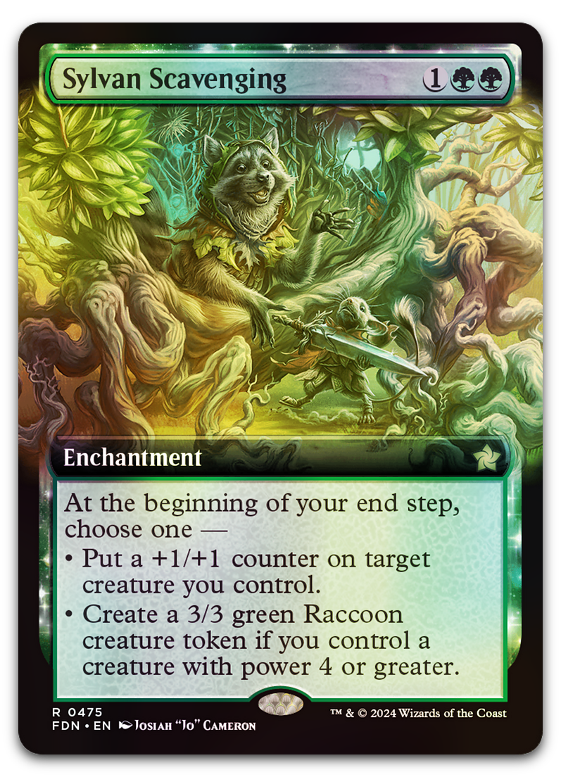 Sylvan Scavenging (Extended Art) (Foundations)