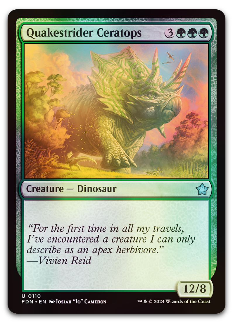 Quakestrider Ceratops (Foundations)