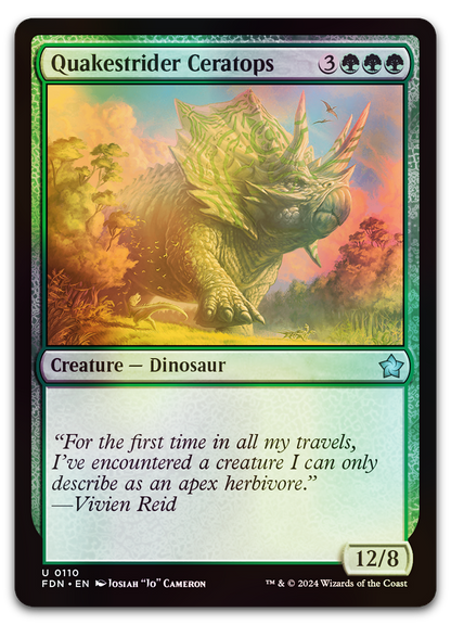 Quakestrider Ceratops (Foundations)