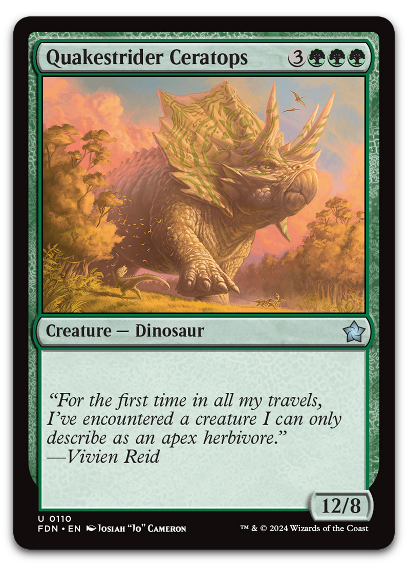 Quakestrider Ceratops (Foundations)