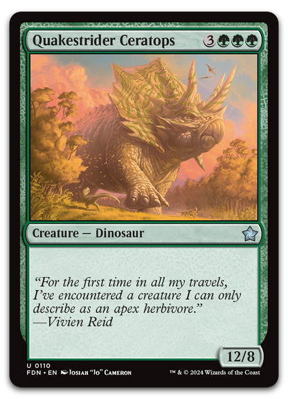 Quakestrider Ceratops (Foundations)
