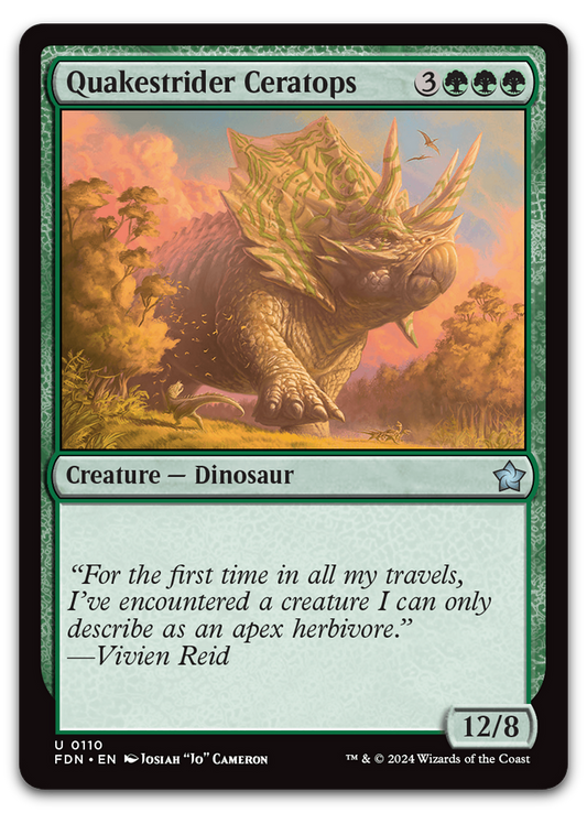 Quakestrider Ceratops (Foundations)