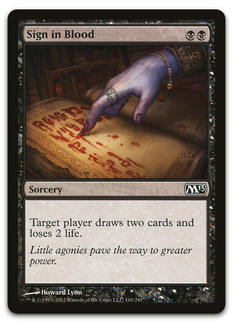Sign in Blood (Magic 2013 (M13))