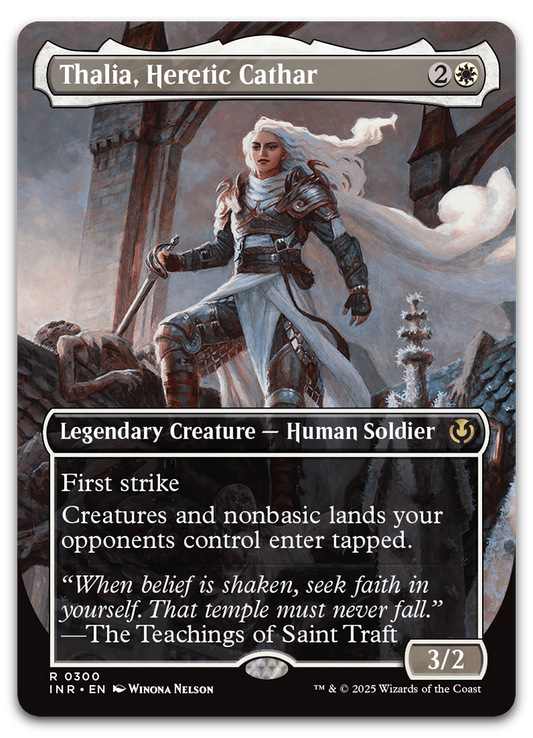 Thalia, Heretic Cathar (Borderless) (Innistrad Remastered)