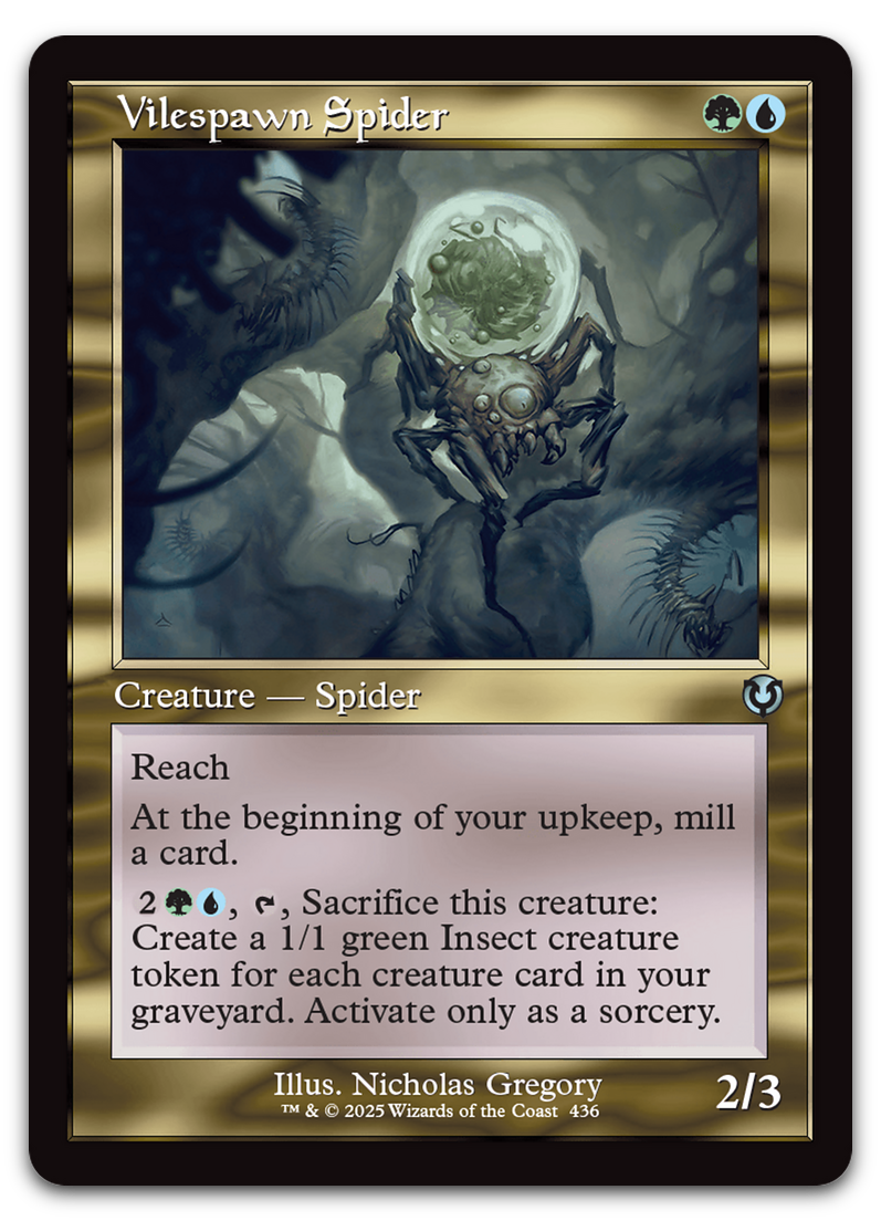 Vilespawn Spider (Retro Frame) (Innistrad Remastered)