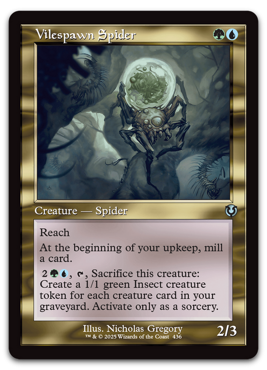 Vilespawn Spider (Retro Frame) (Innistrad Remastered)