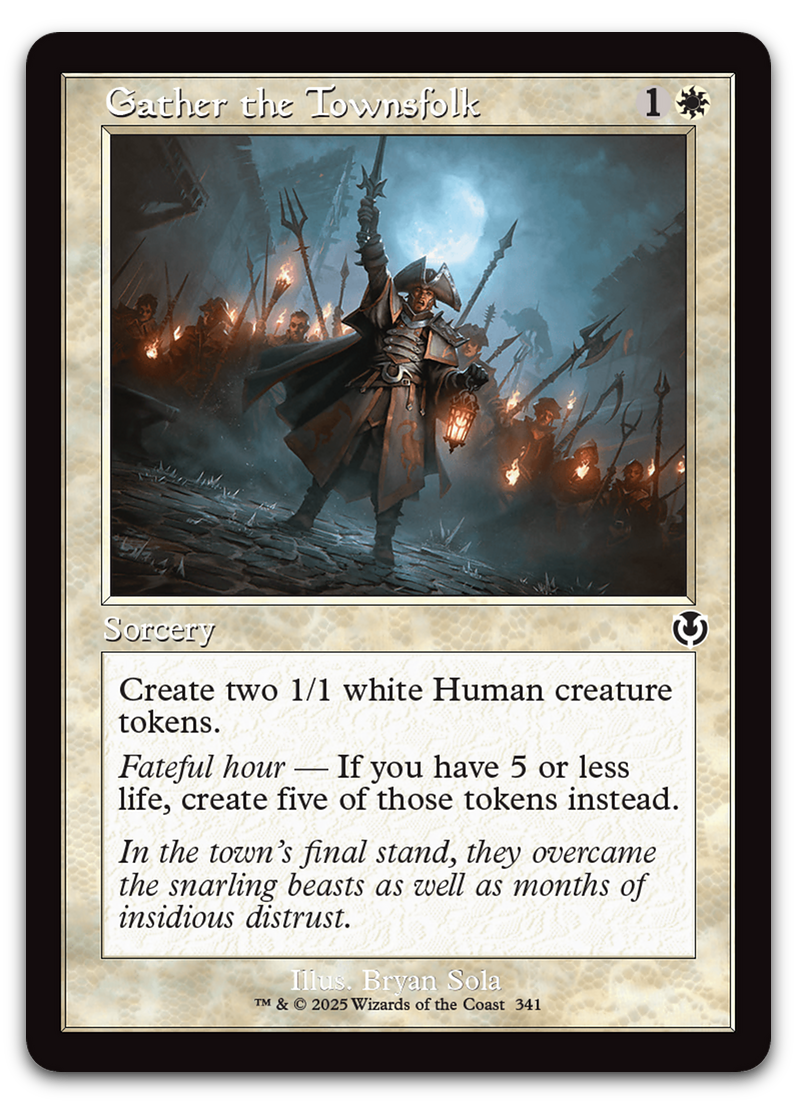 Gather the Townsfolk (Retro Frame) (Innistrad Remastered)