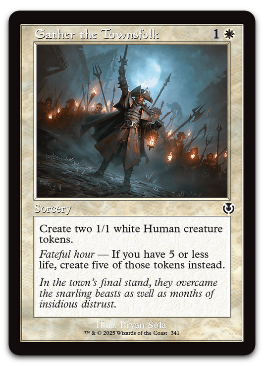 Gather the Townsfolk (Retro Frame) (Innistrad Remastered)