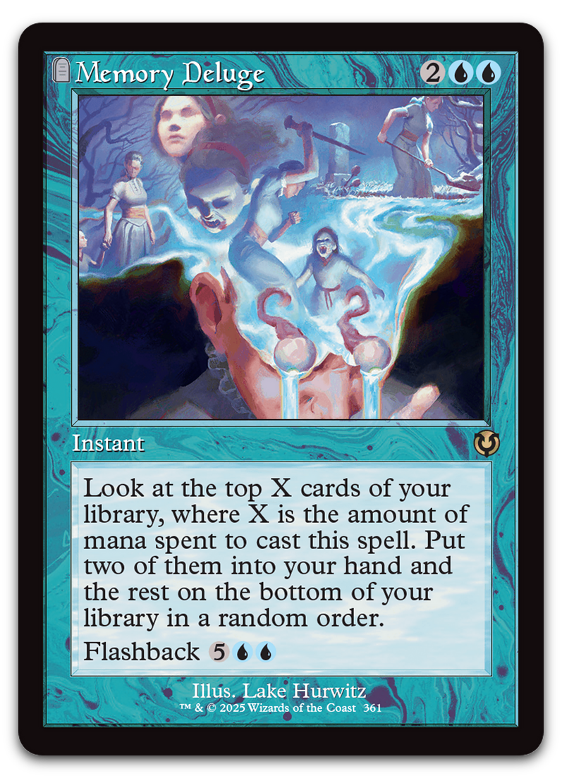 Memory Deluge (Retro Frame) (Innistrad Remastered)