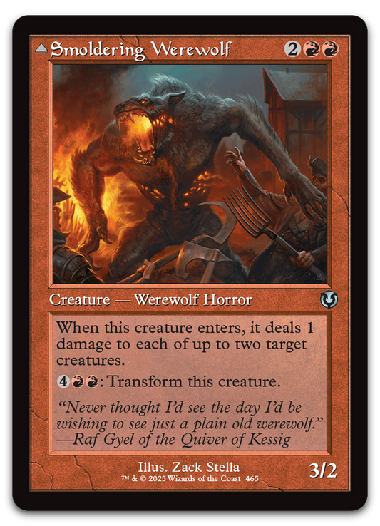 Smoldering Werewolf (Retro Frame) (Innistrad Remastered)