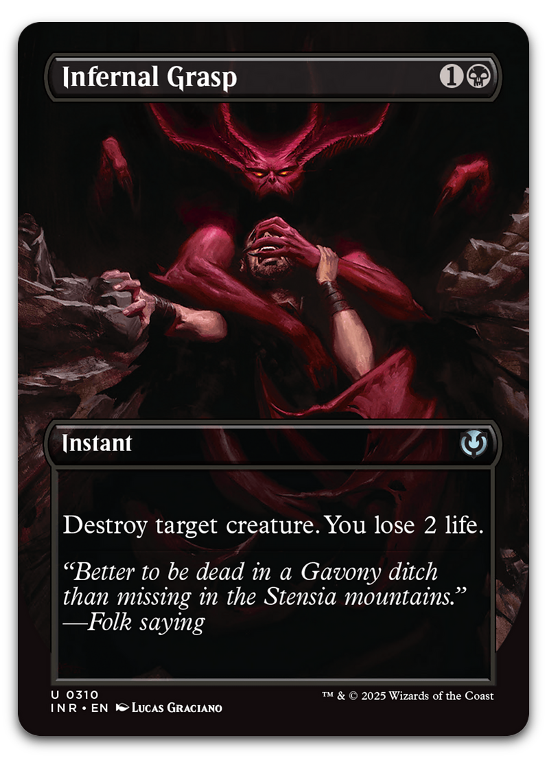 Infernal Grasp (Borderless) (Innistrad Remastered)