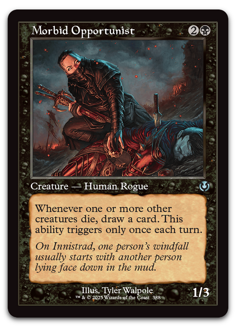 Morbid Opportunist (Retro Frame) (Innistrad Remastered)