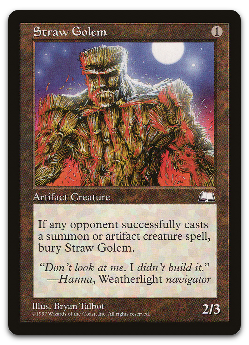 Straw Golem (Weatherlight)