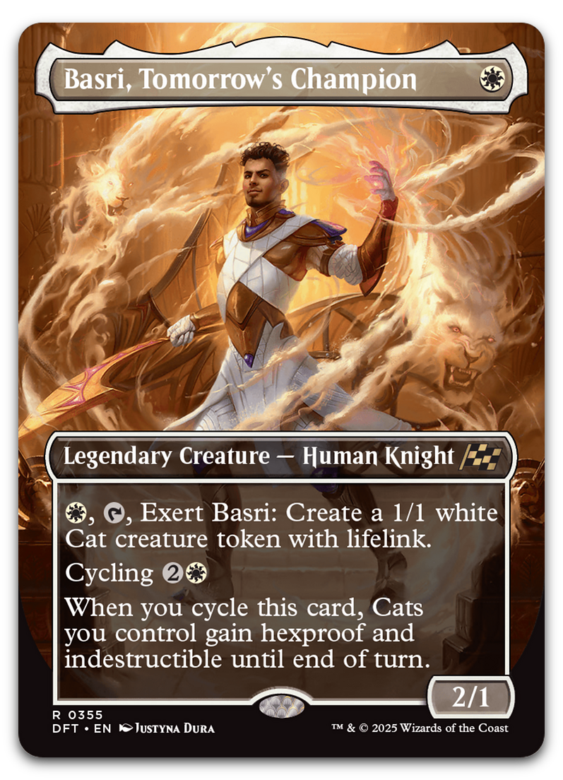 Basri, Tomorrow's Champion (Borderless) (Aetherdrift)