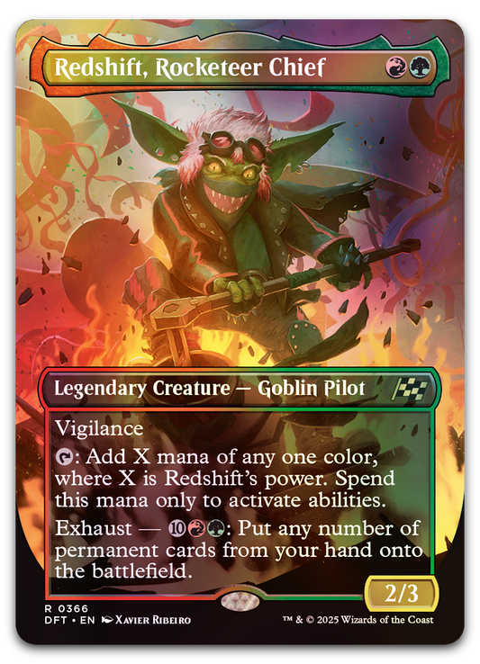 Redshift, Rocketeer Chief (Borderless) (Aetherdrift)