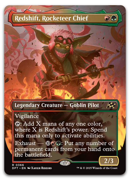 Redshift, Rocketeer Chief (Borderless) (Aetherdrift)