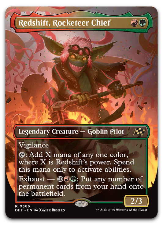 Redshift, Rocketeer Chief (Borderless) (Aetherdrift)