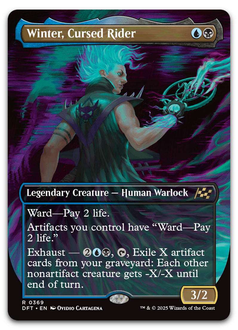 Winter, Cursed Rider (Borderless) (Aetherdrift)