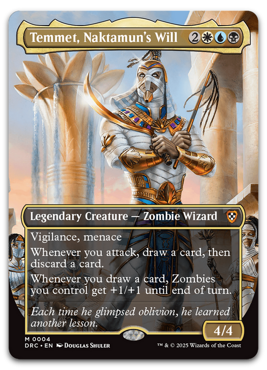 Temmet, Naktamun's Will (Borderless) (Commander: Aetherdrift)