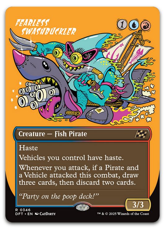 Fearless Swashbuckler (Borderless) (Aetherdrift)