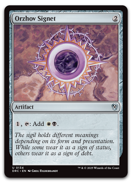 Orzhov Signet (Commander: Aetherdrift)